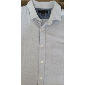 Banana Republic Men's Grey Soft Wash Tailored Slim Fit Long Sleeve Shirt Size‎ L